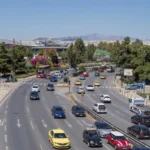 Traffic in Athens Greece