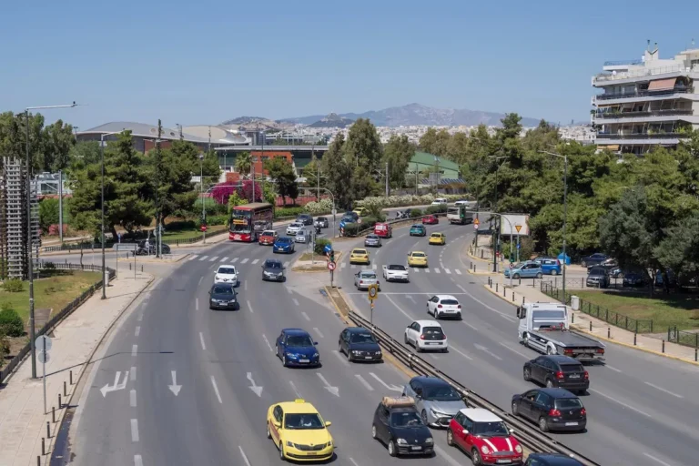 Traffic in Athens Greece